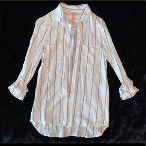 Striped button up long sleeve